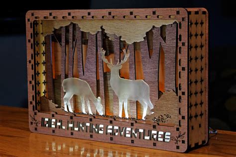 laser cut metal shadow light box|laser shadow box ideas.